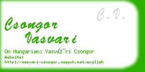 csongor vasvari business card